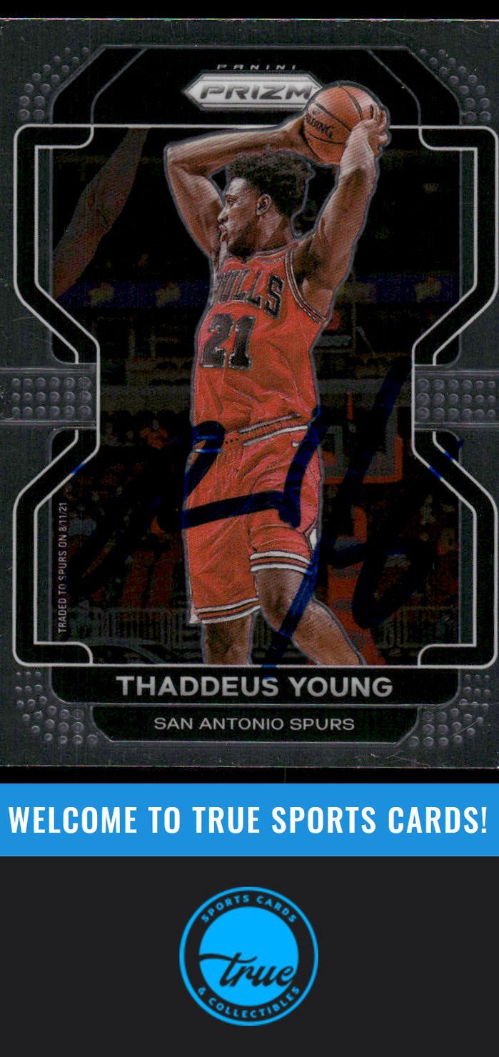 2021-22 Panini Prizm #118 Thaddeus Young AUTO
