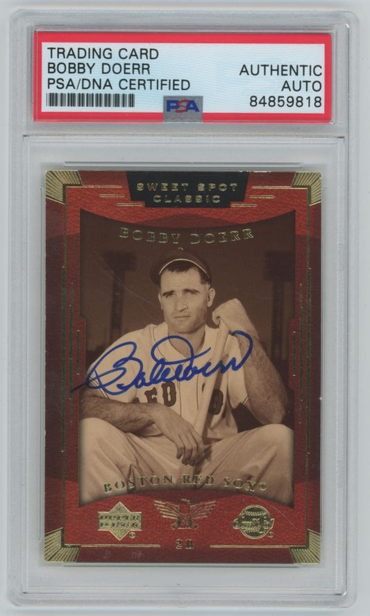 2004 Upper Deck Sweet Spot Classic Bobby Doerr Auto - PSA/DNA