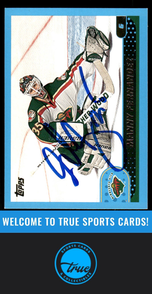 2001-02 Topps #175 Manny Fernandez AUTOGRAPH