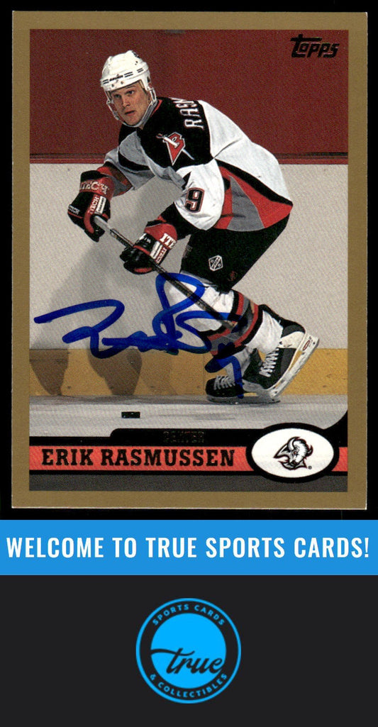 1999-00 Topps #64 Erik Rasmussen AUTOGRAPH