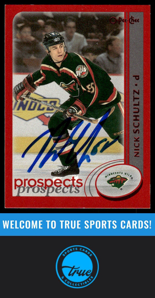 2002-03 Topps #293 Nick Schultz O-Pee-Chee Red Line RED #/100 AUTOGRAPH