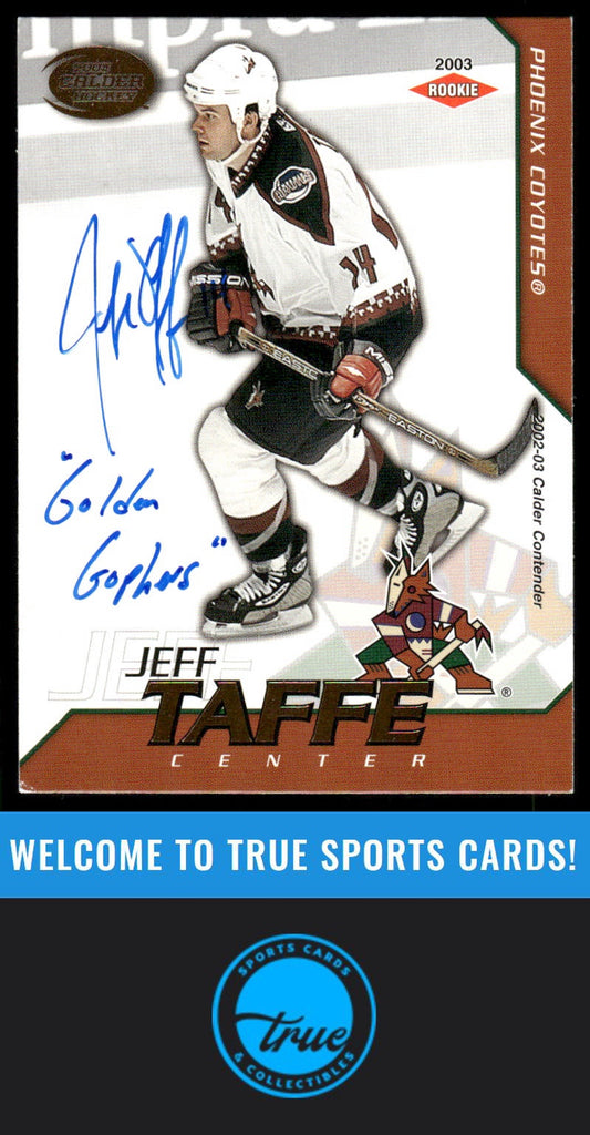 2002-03 Pacific Calder #138 Jeff Taffe Silver #/299 AUTOGRAPH
