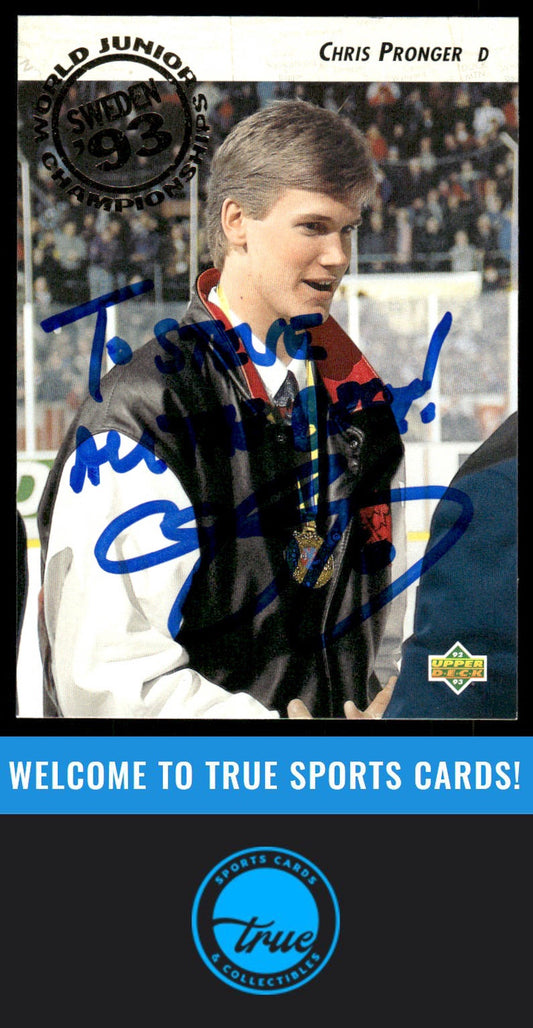 1992-93 Upper Deck #591 Chris Pronger AUTOGRAPH
