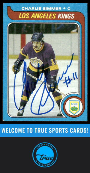 1979-80 Topps #191 Charlie Simmer AUTOGRAPH