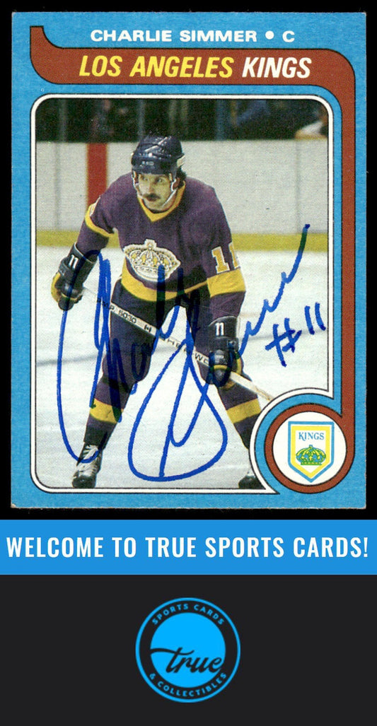 1979-80 Topps #191 Charlie Simmer AUTOGRAPH