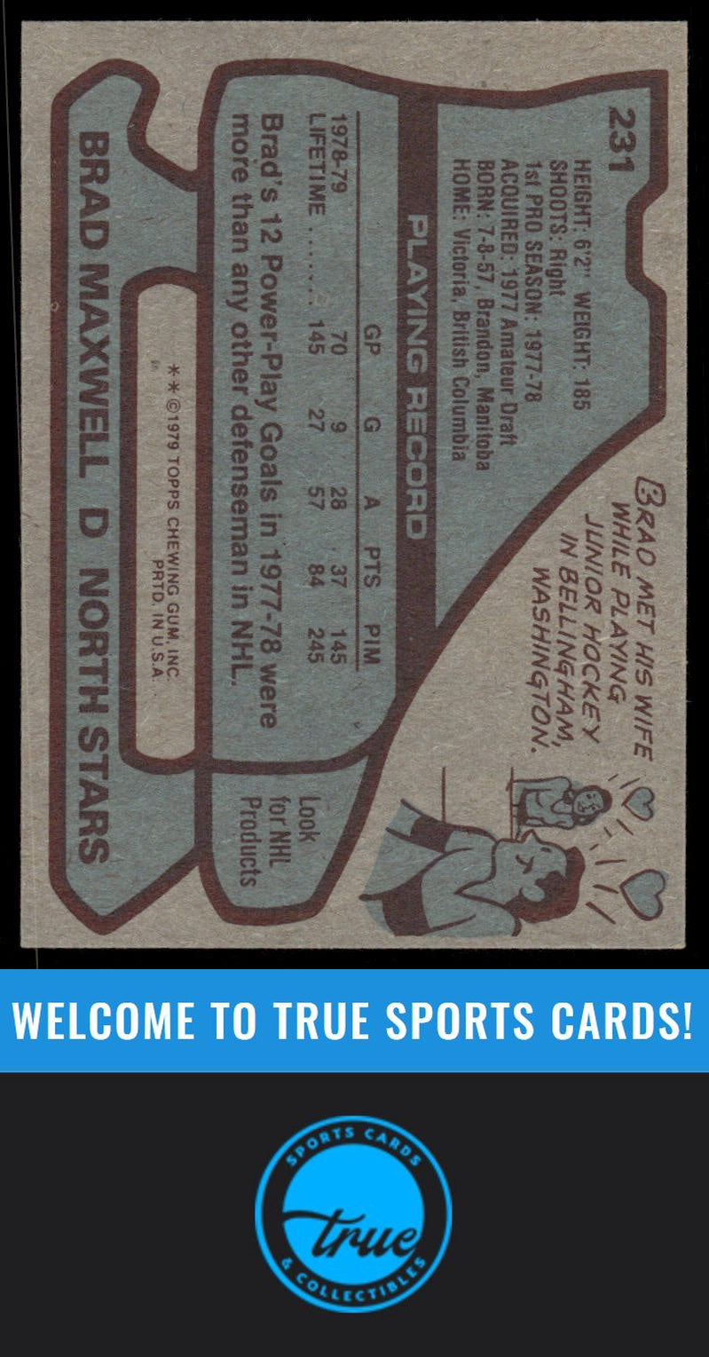 1979-80 Topps #231 Brad Maxwell AUTOGRAPH