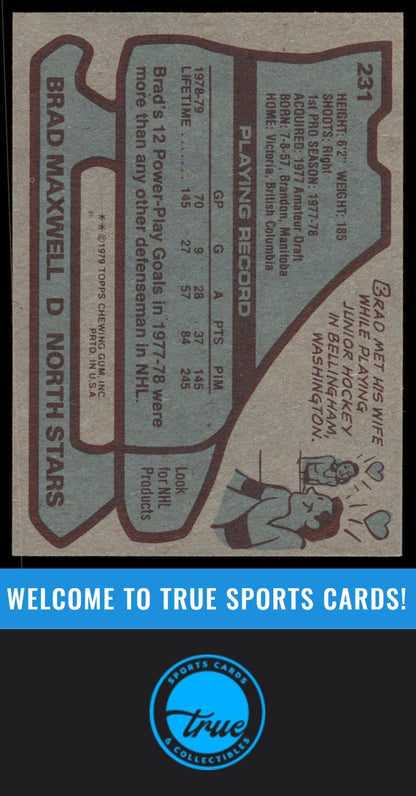 1979-80 Topps #231 Brad Maxwell AUTOGRAPH