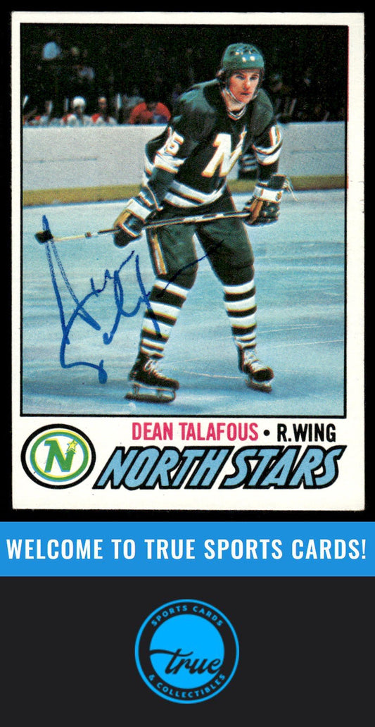 1977-78 Topps #49 Dean Talafous AUTOGRAPH