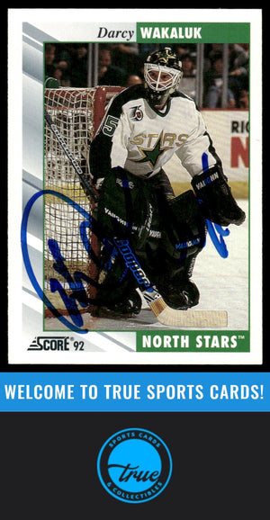 1992-93 Score #313 Darcy Wakaluk AUTOGRAPH