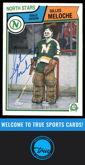 1983-84 O-Pee-Chee #177 Gilles Meloche AUTOGRAPH