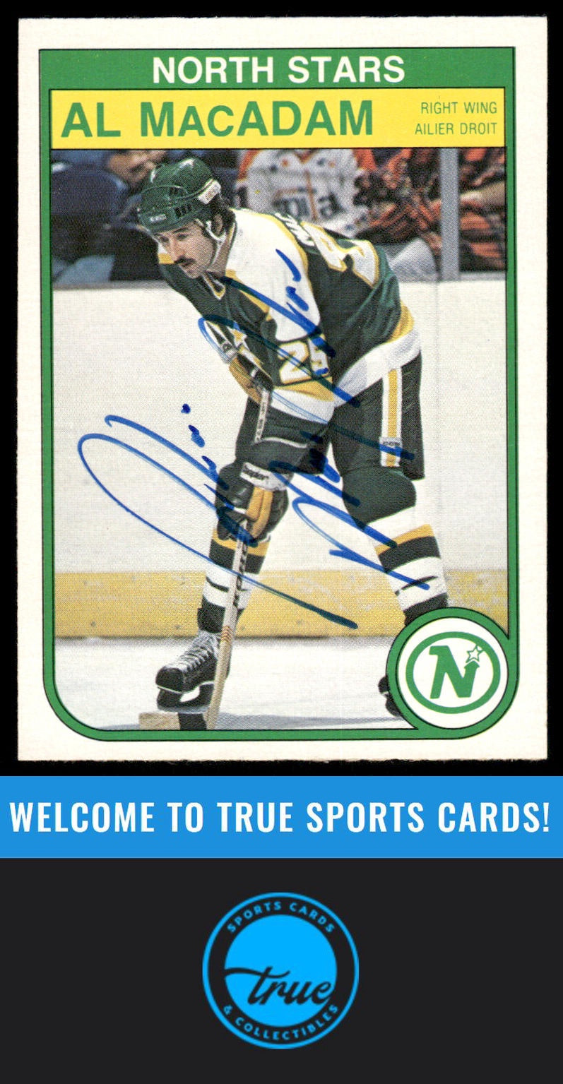 1982-83 O-Pee-Chee #171 Al MacAdam AUTOGRAPH