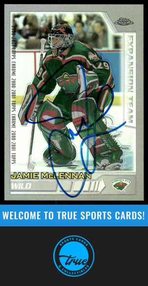 2000-01 Topps Chrome #231 Jamie McLennan Refractors AUTOGRAPH