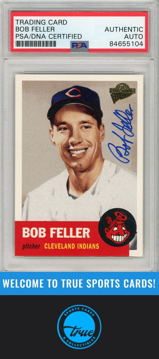 2003 Topps All-Time Fan Favorites #85 Bob Feller PSA/DNA AUTOGRAPH