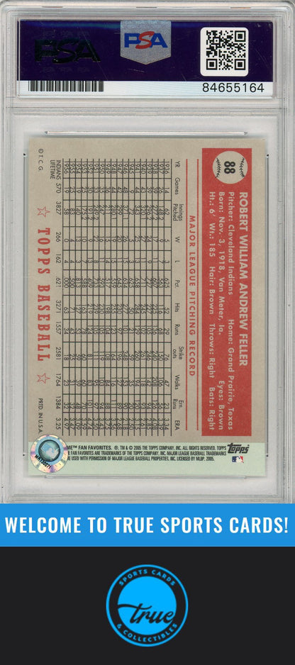 2005 Topps All-Time Fan Favorites #88 Bob Feller PSA/DNA AUTOGRAPH