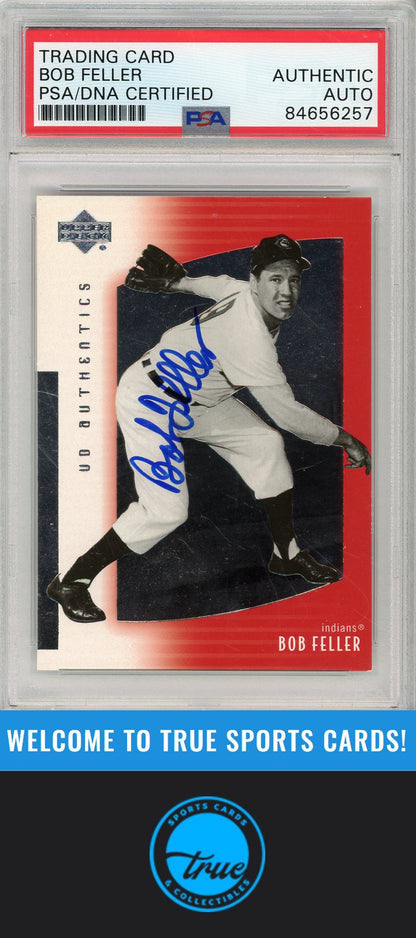 2003 UD Authentics #39 Bob Feller PSA/DNA AUTOGRAPH