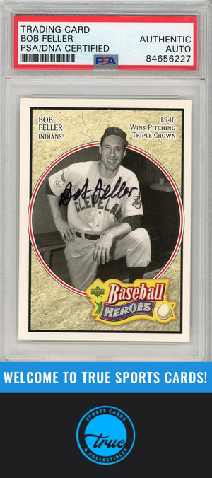 2005 Upper Deck Baseball Heroes #3 Bob Feller PSA/DNA AUTOGRAPH