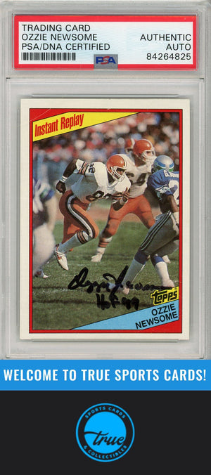 1984 Topps #59 Ozzie Newsome PSA Authentic AUTOGRAPH