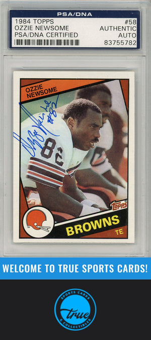 1984 Topps #58 Ozzie Newsome PSA Authentic AUTOGRAPH