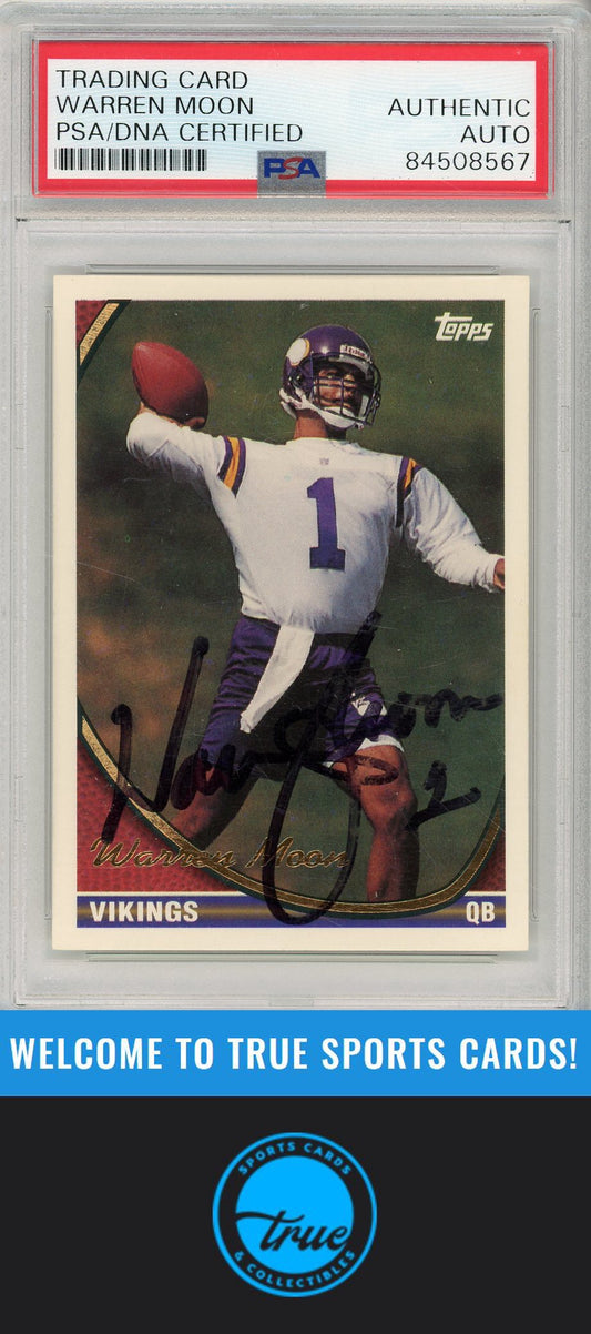 1994 Topps #27 Warren Moon Special Effects PSA Authentic AUTOGRAPH
