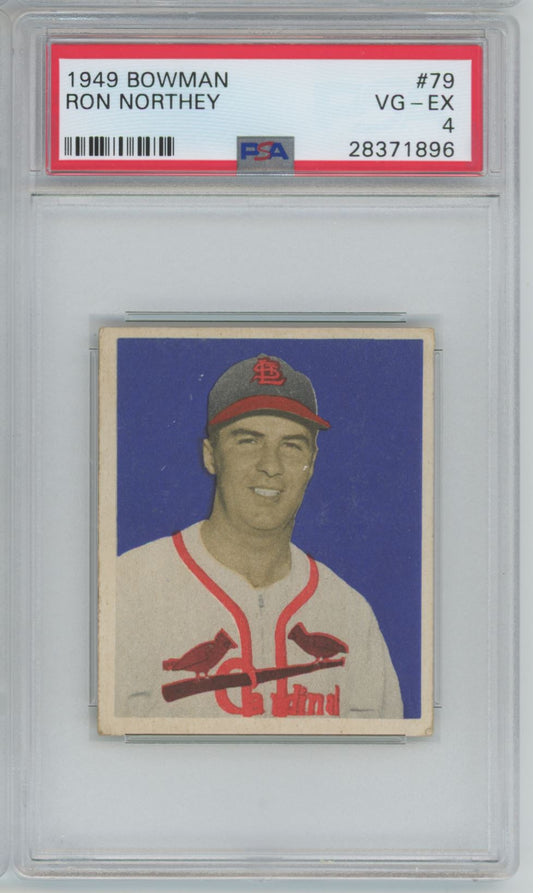 1949 Bowman Ron Northey #79 - PSA 4