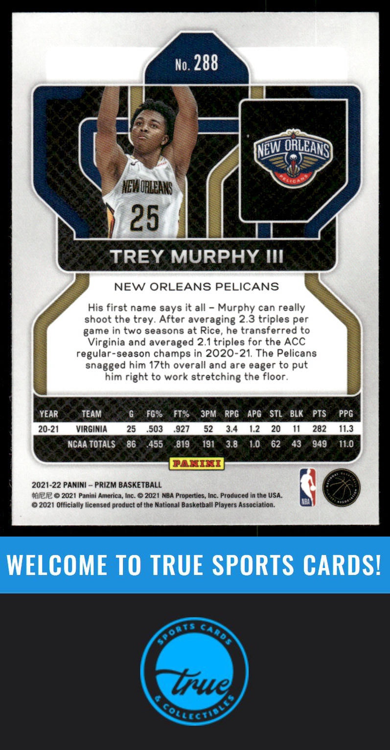 2021-22 Panini Prizm #288 Trey Murphy III AUTOGRAPH