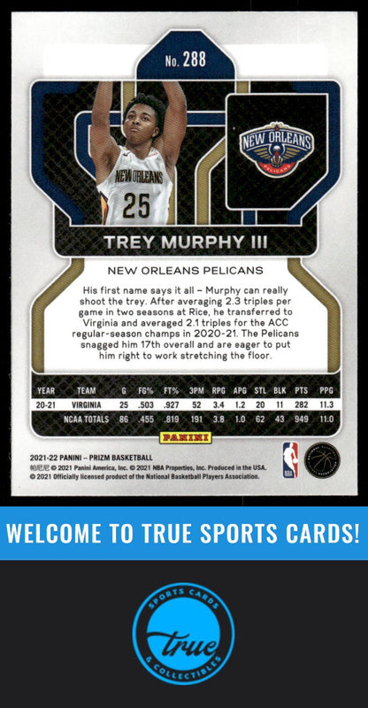 2021-22 Panini Prizm #288 Trey Murphy III AUTOGRAPH