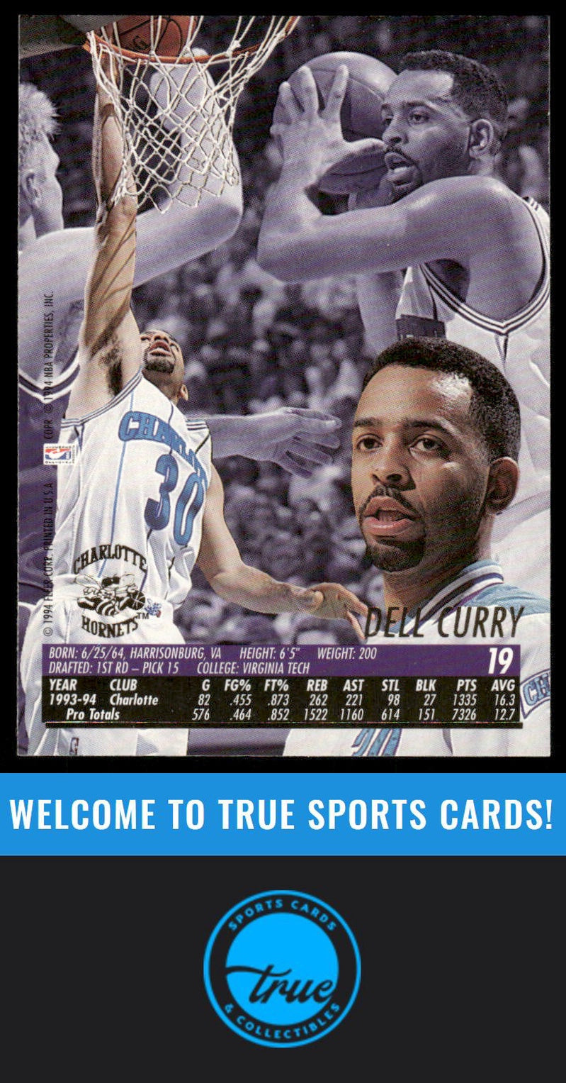 1994-95 Ultra #19 Dell Curry AUTOGRAPH
