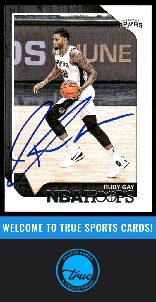 2018-19 Hoops #23 Rudy Gay AUTOGRAPH