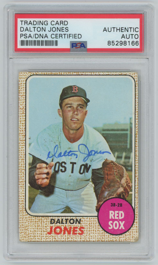 1968 Topps Dalton Jones Auto - PSA/DNA Authentic (8166)