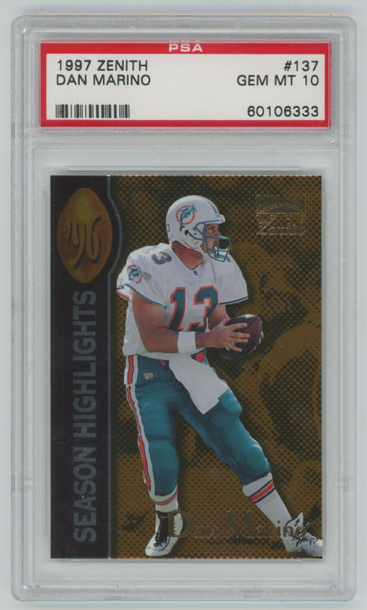 1997 Zenith Dan Marino #137 - PSA 10