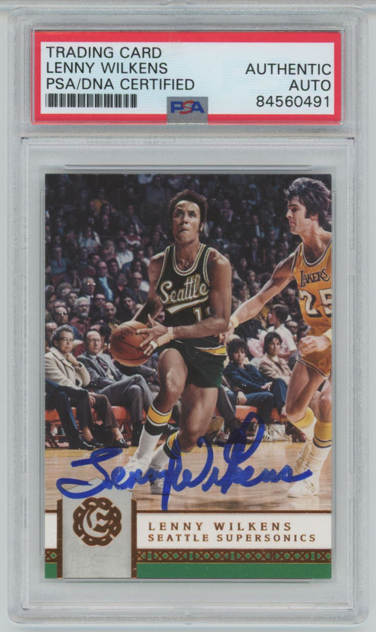 2016 Panini Excalibur Lenny Wilkens #193 Auto - PSA/DNA