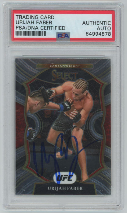 2021 Select UFC Urijah Faber #23 Auto - PSA/DNA Authentic