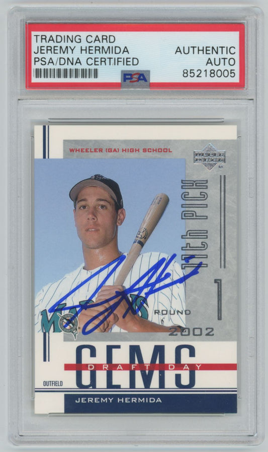 2002 Upper Deck Jeremy Hermida Auto - PSA/DNA