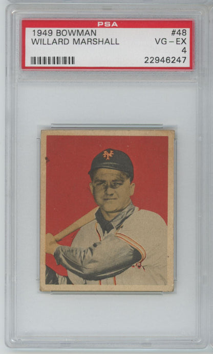 1949 Bowman Willard Marshall #48 - PSA 4