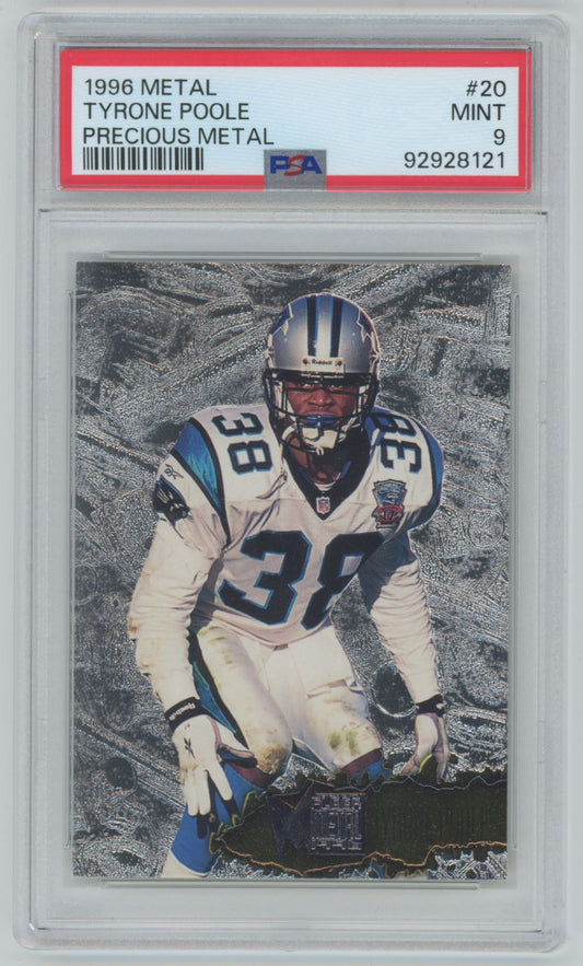 1996 Fleet Metal Tyrone Poole Precious Metal #20 - PSA 9