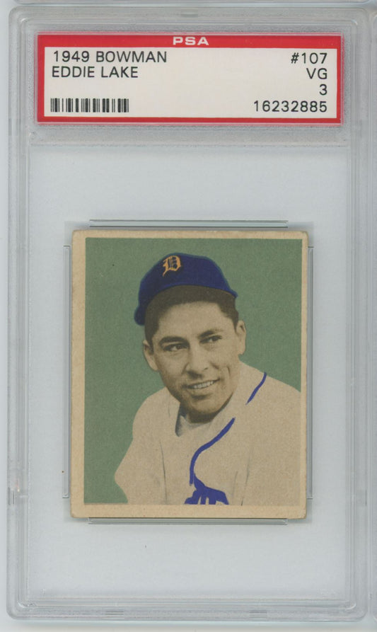 1949 Bowman Eddie Lake #107 - PSA 3