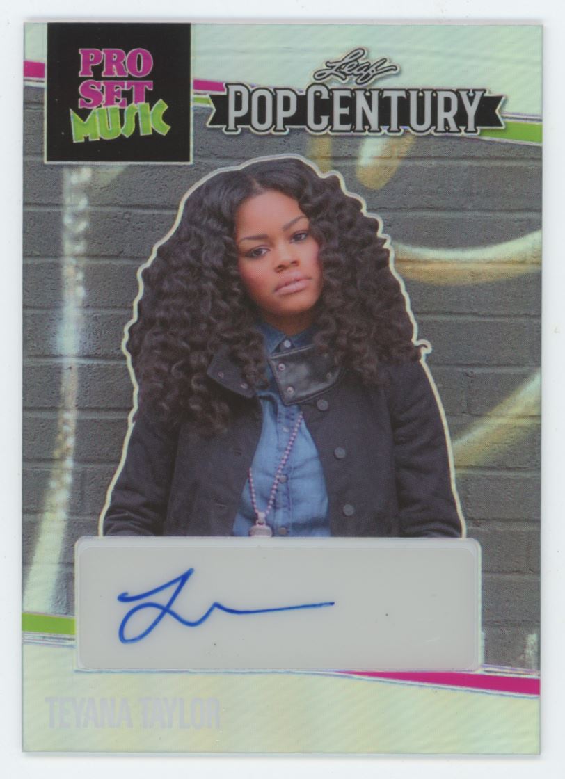 2023 Leaf Pop Century Teyana Taylor Pro Set Music Auto /30