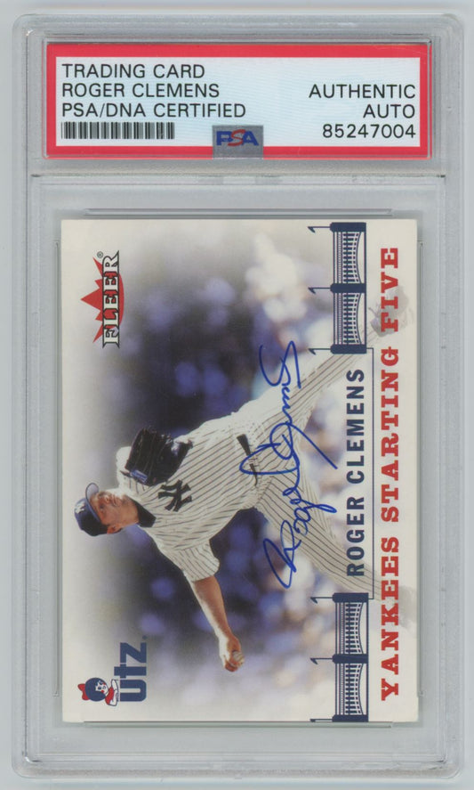 2002 Fleer Roger Clemens Auto - PSA/DNA