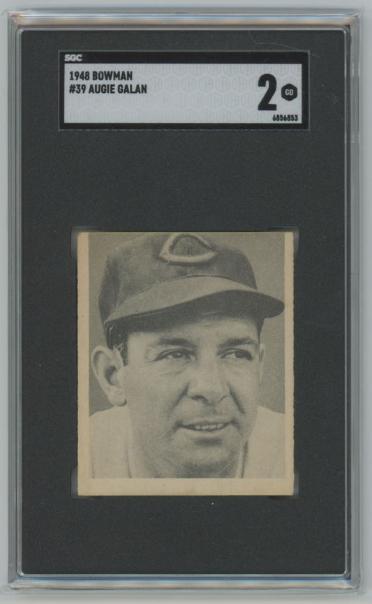 1948 Bowman Augie Galan #39 - SGC 2