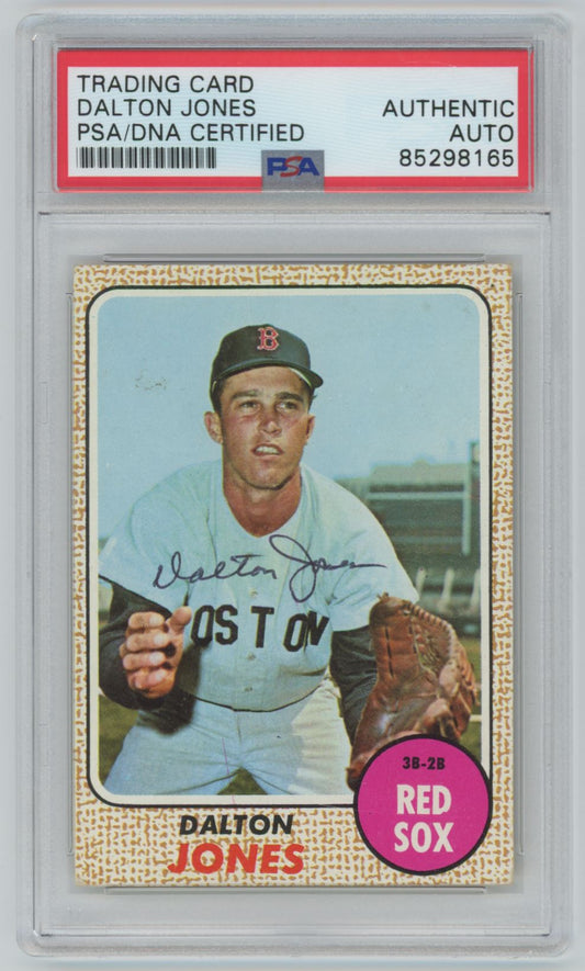 1968 Topps Dalton Jones Auto - PSA/DNA Authentic (8165)