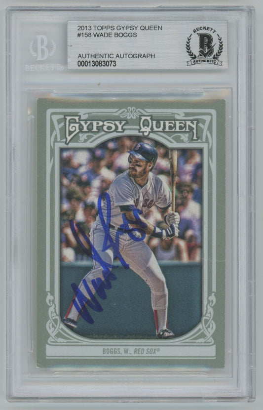 2013 Topps Gypsy Queen Wade Boggs Auto - Beckett Authentic