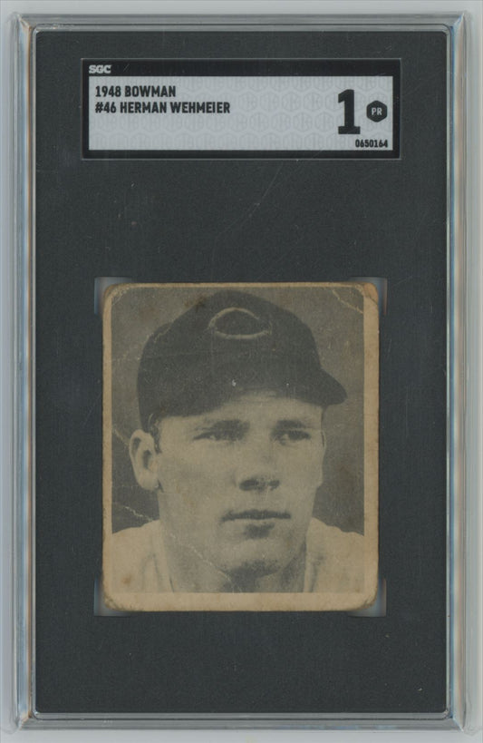 1948 Bowman Herman Wehmeier #46 - SGC 1