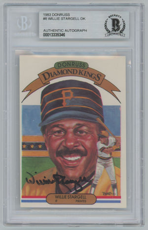 1983 Donruss Willie Stargell Diamond Kings Auto - Beckett Authentic