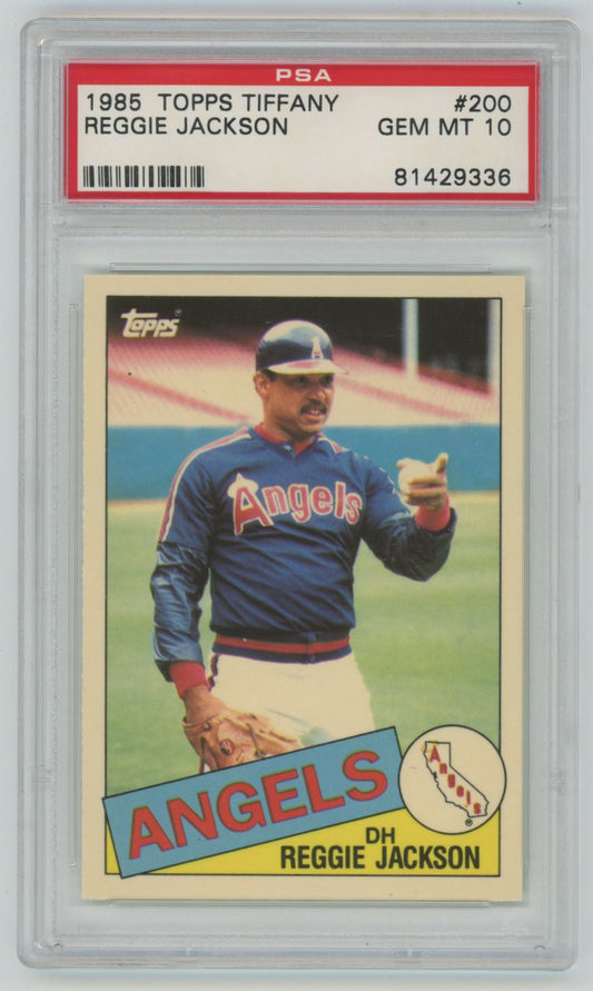 1985 Topps Tiffany Reggie Jackson #200 - PSA 10