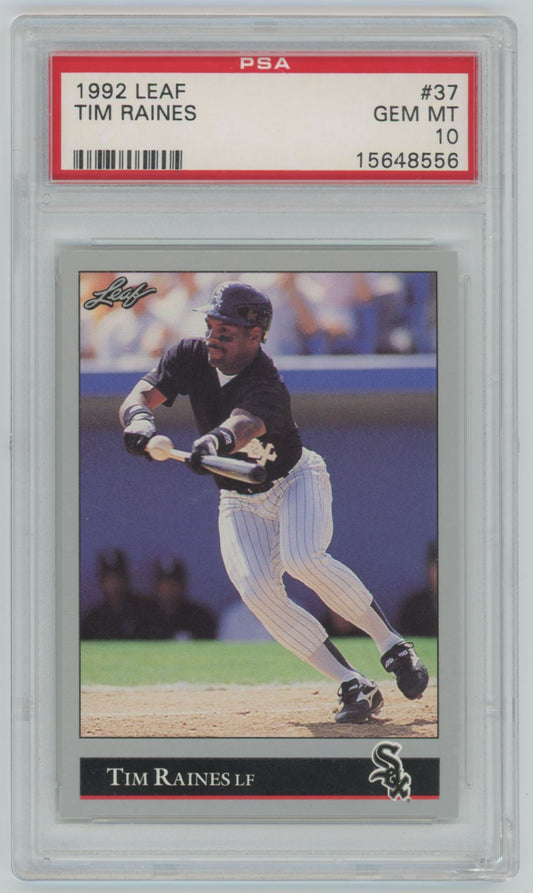 1992 Leaf Tim Raines #37 - PSA 10