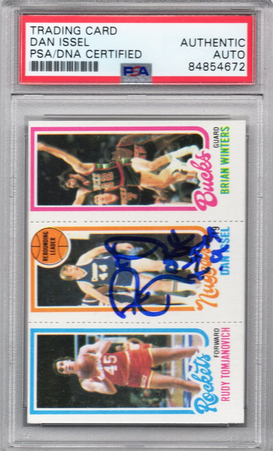 1980 TOPPS DAN ISSEL AUTOGRAPH PSA/DNA