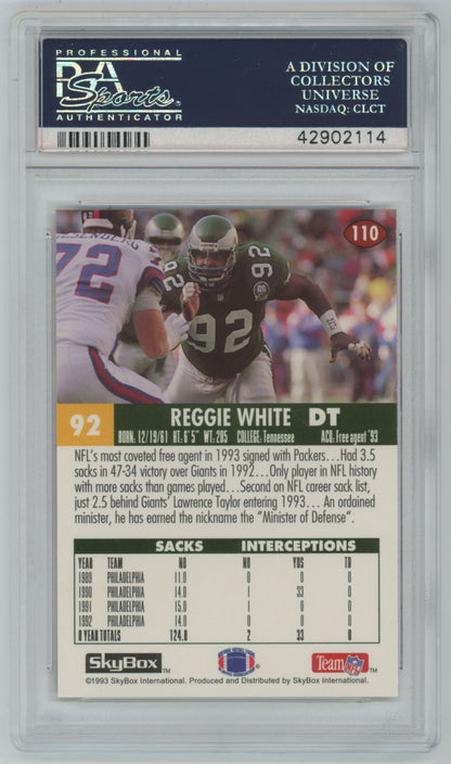 1993 Skybox Impact Reggie White #110 - PSA 10