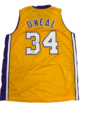 SHAQUILLE O'NEAL AUTOGRAPHED CUSTOM LOS ANGELES JERSEY (PSA/DNA)