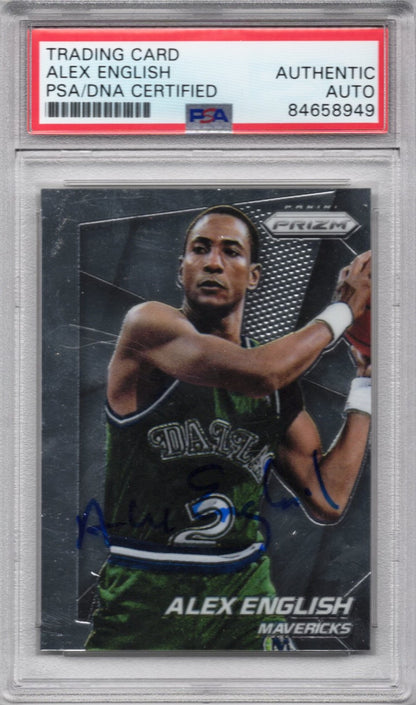 2014 PRIZM ALEX ENGLISH AUTOGRAPH PSA/DNA (8949)