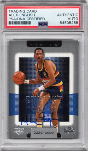 2003 UPPER DECK ALEX ENGLISH AUTOGRAPH PSA/DNA (5255)